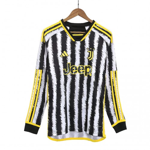 Juventus Fotbollströjor Hemma 2023-24 Långärmad Juventus Fotbollströjor Hemma 2023-24 Långärmad